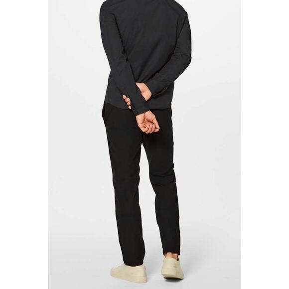 Lululemon Commission Pant Slim Warpstreme •Men 34x29• Black Stretch Pants M5439S - Picture 3 of 11